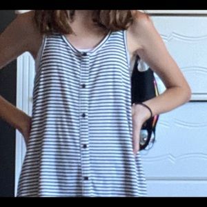 striped long tank